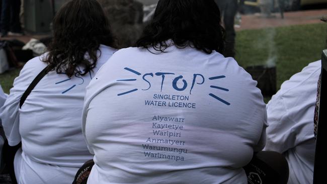 The Mpwerempwer Aboriginal Corporation were calling to stop the water licence.