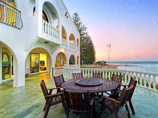 ROOMS WITH A VIEW: The Mediterranean-style house at Dicky Beach had plenty of interest.