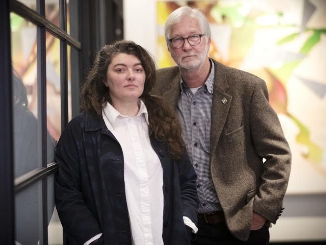 Neighbours of Fish Farming campaigner Jess Coughlan and president Peter George. Picture: Chris Kidd