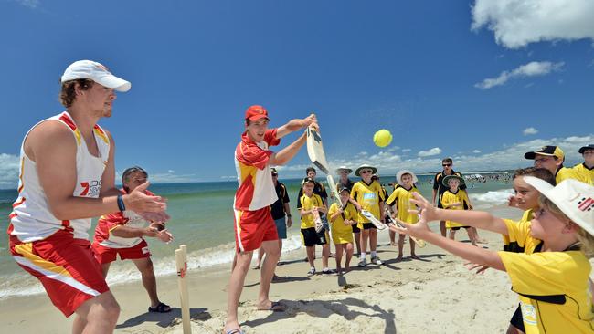 Cricket club beach party at Kings Beach.