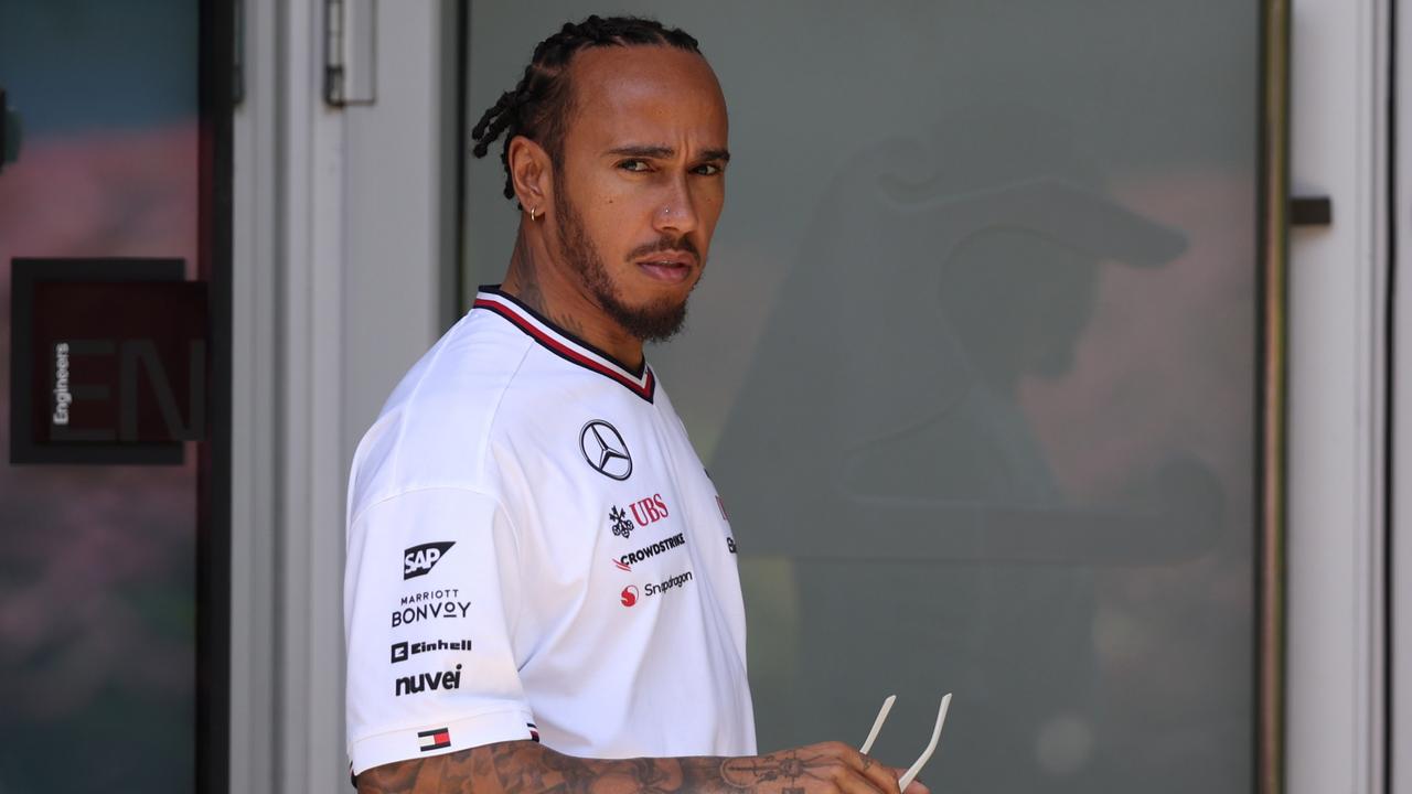 Lewis Hamilton isn’t giving much thought to the outside noise. (Photo by Lars Baron/Getty Images)