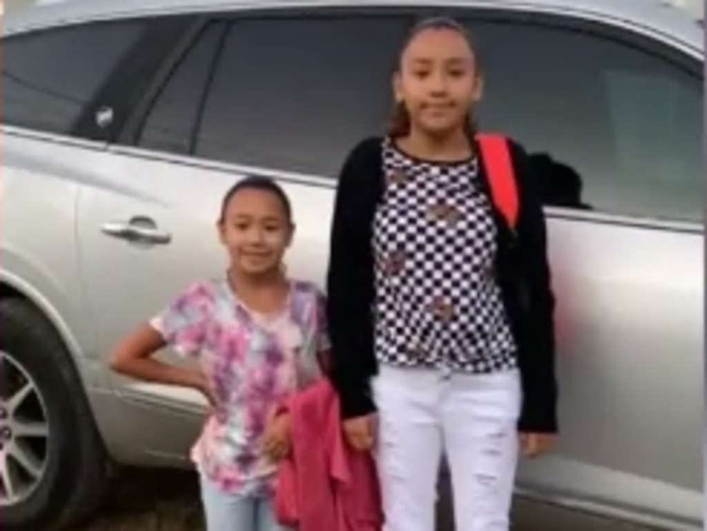 Miah Cerrillo (right) evaded the shooter by going into “survival mode,” her family said. Picture: KPRC/ NBC