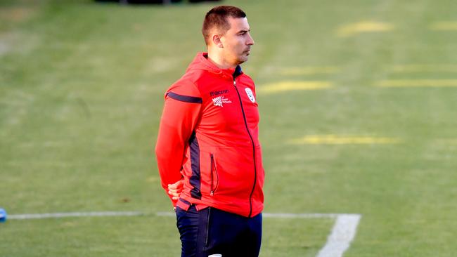 Adelaide United coach Ivan Karlovic was left puzzled after his side failed to capitalise on a string of chances against Canberra United. Picture: AAP Image/Sam Wundke