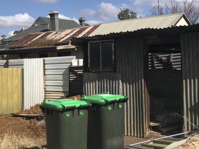 The shack behind the house where John Edwards’ father Jack slept.