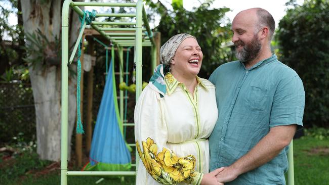 Miriam Gard has said the support she has been given is unbelievable, pictured with her husband David. Picture: Lachie Millard