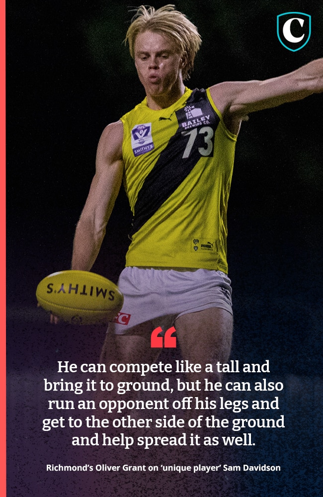 Sam Davidson, Richmond VFL’s AFL Draft hope: Medical student and ...