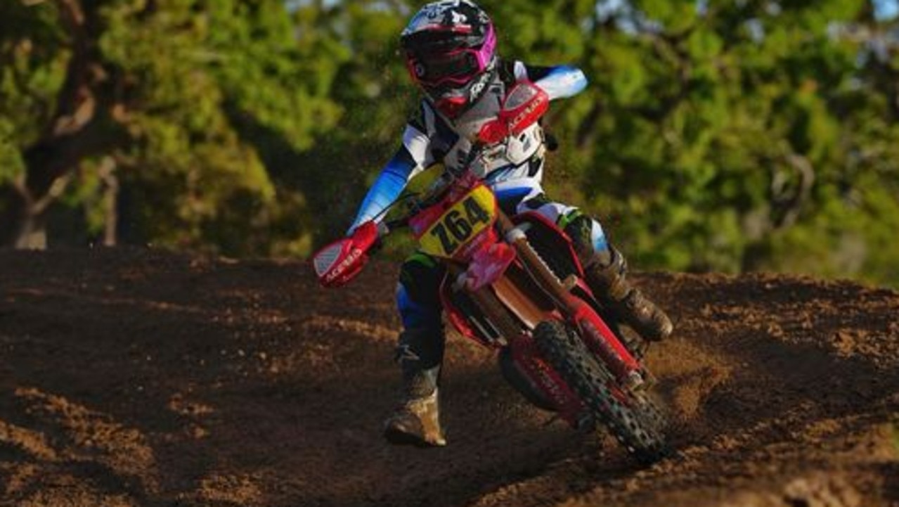 14/06/2023 - Gympie Motocross Club’s Zander Kruik in action. Picture: supplied