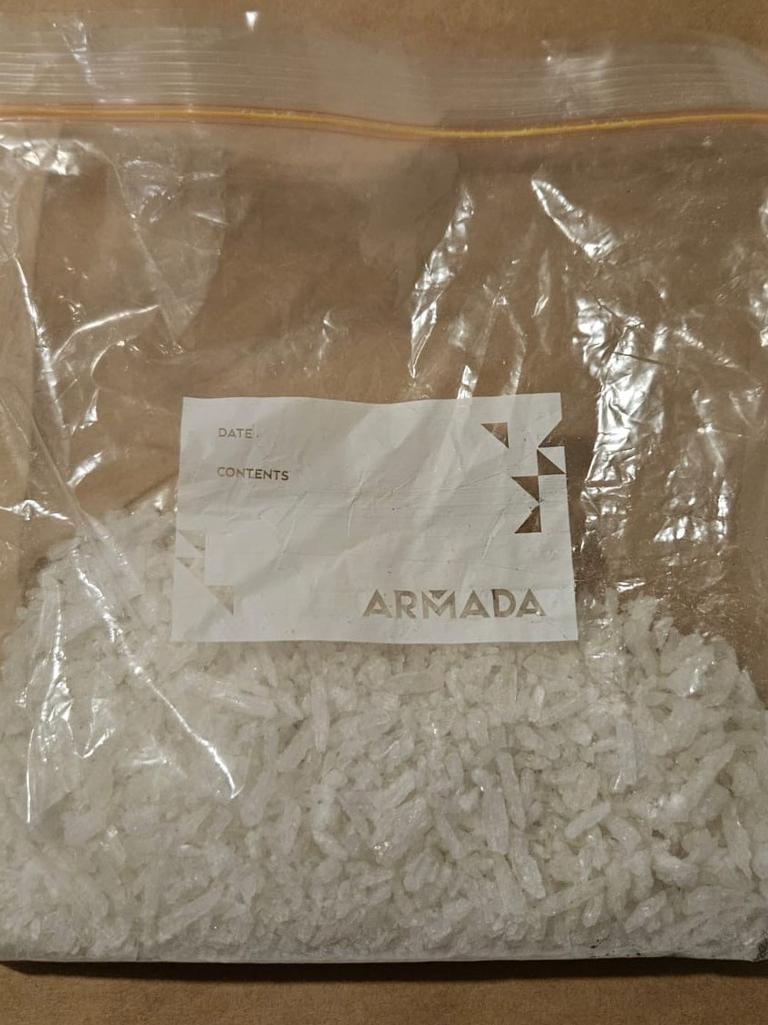 More than 3kg of methamphetamine was located in homes, businesses and cars across the state. Picture: SA Police