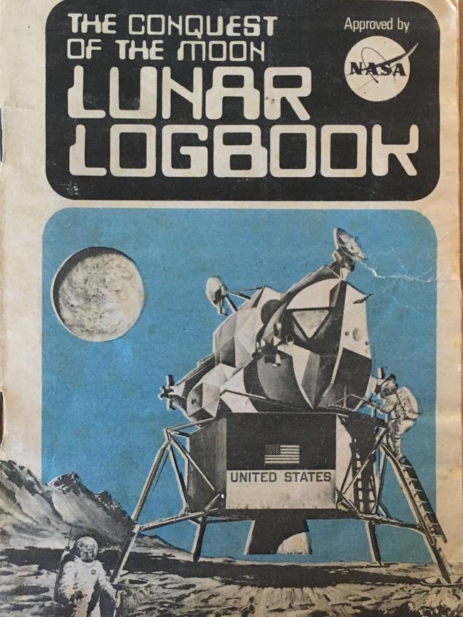 The News newspaper in Adelaide produced this Lunar Logbook for readers. Picture: Glyn Lehmann