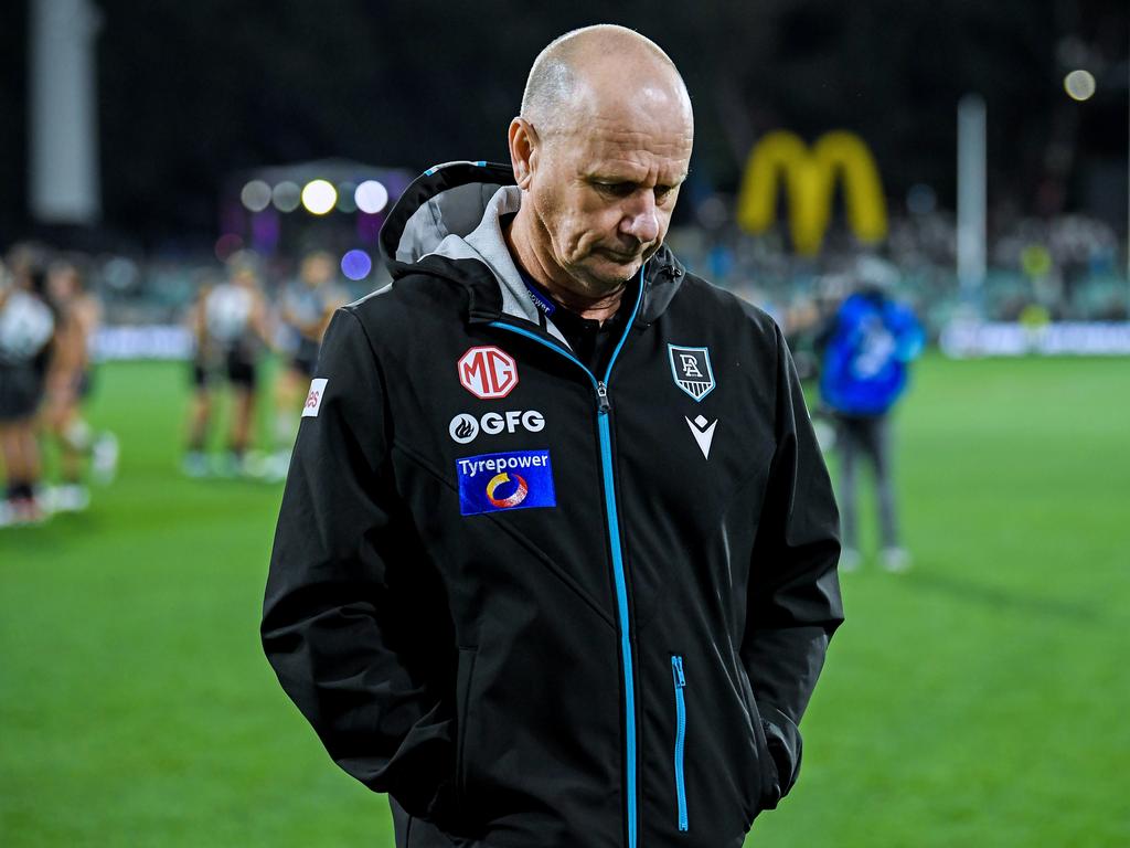 How long will Ken Hinkley remain at the helm? Picture: Mark Brake/Getty Images