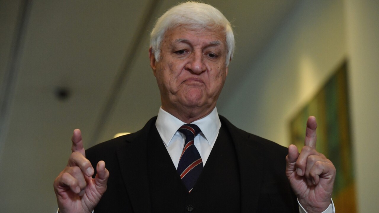 Bob Katter fires up after cash rejected at Parliament House cafe