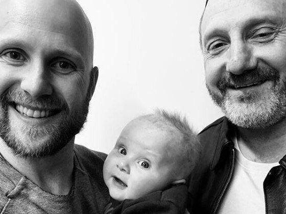 Gary Ablett Jnr with his son Levi and Gary Ablett Snr. Picture: Instagram/@jordan_ablett