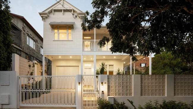 Daniella Dionyssiou and husband Tim Varitimos’ Highgate Hill property. Picture: NIRA Collective