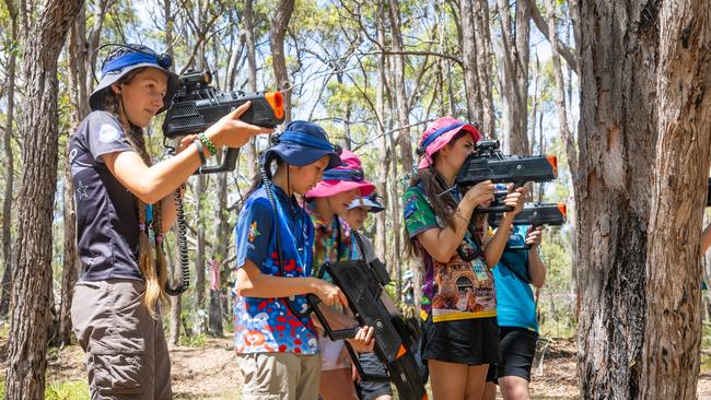 The Scouts enjoy all the fun of the Australian Jamboree in Maryborough.