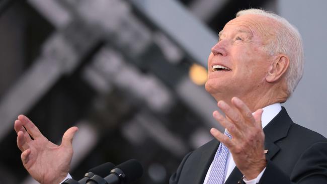 US President Joe Biden in Scranton, Pennsylvania, on Wednesday. Picture: AFP