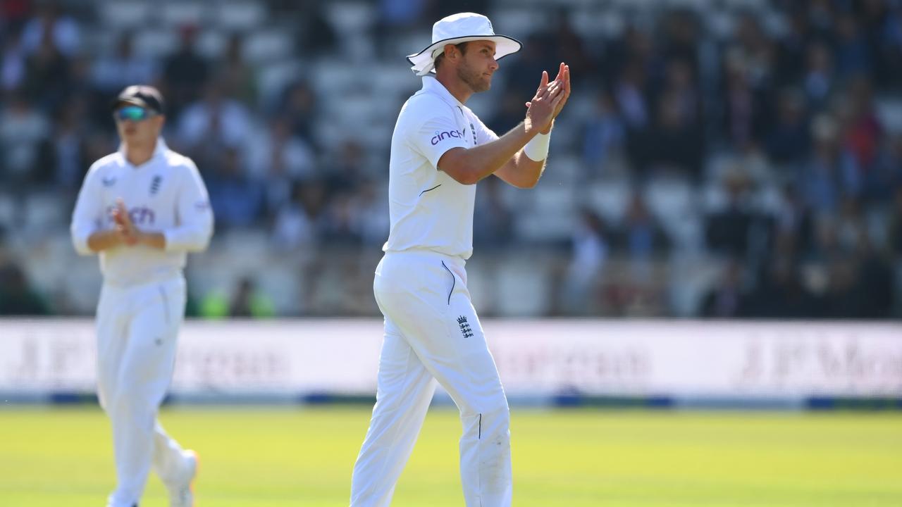 Broad took five wickets in the first innings against Ireland. (Photo by Alex Davidson/Getty Images)