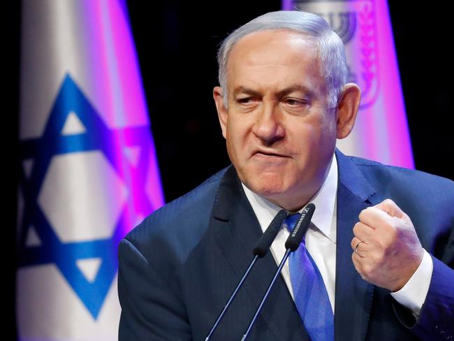 Israeli Prime Minister Benjamin Netanyahu summoned top defence officials amid fears of escalation. Picture: AFP