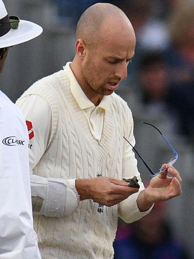 Jack Leach. Picture: AFP