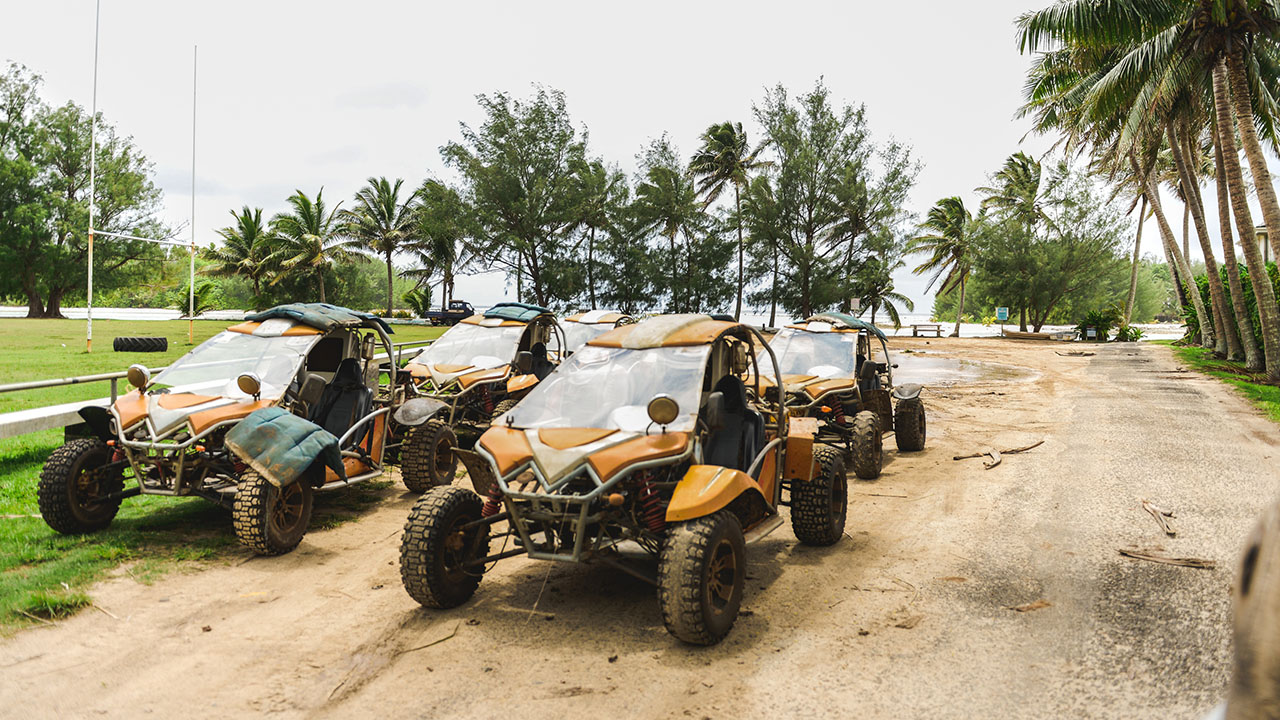 The mud course at Raro Buggy Tours is obscenely deep and gooey. Picture: Cook Island Tourism.