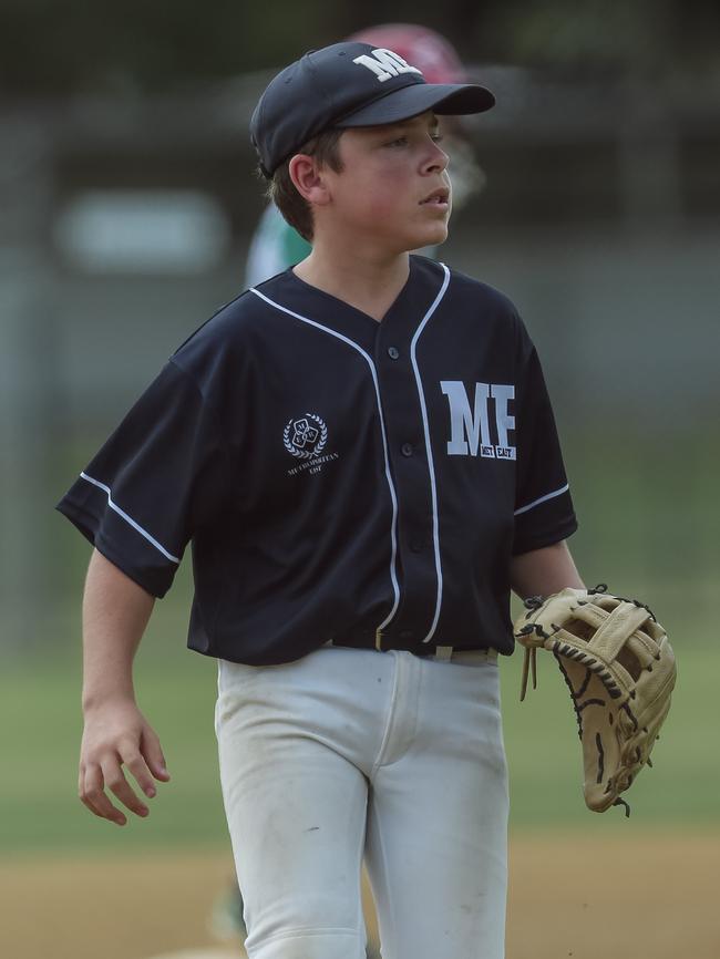 Met East V Met North in the 12-14 years QLD School Sport Baseball Championships. Picture:Glenn Campbell