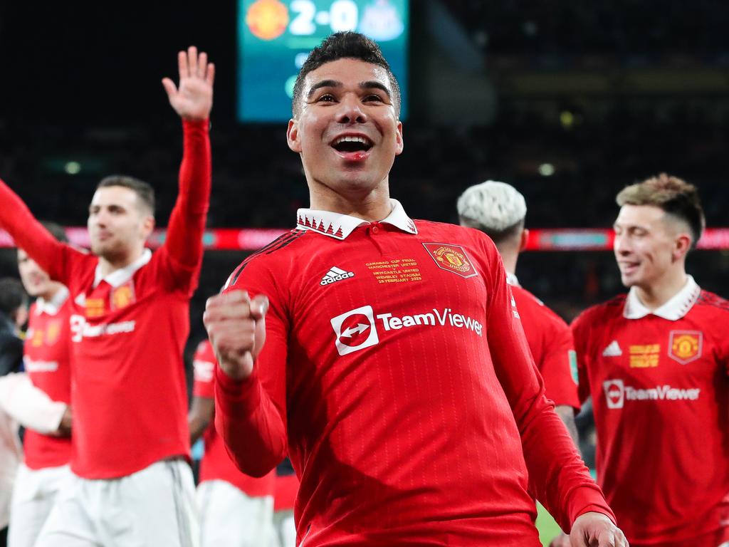 Casemiro of Manchester United in action during the pre-season News Photo  - Getty Images