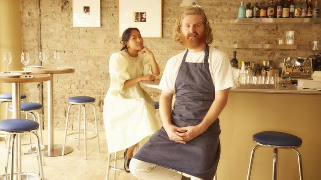 Brett Redman and wife Sam at Elliot’s, London. Picture: Matthew Eades