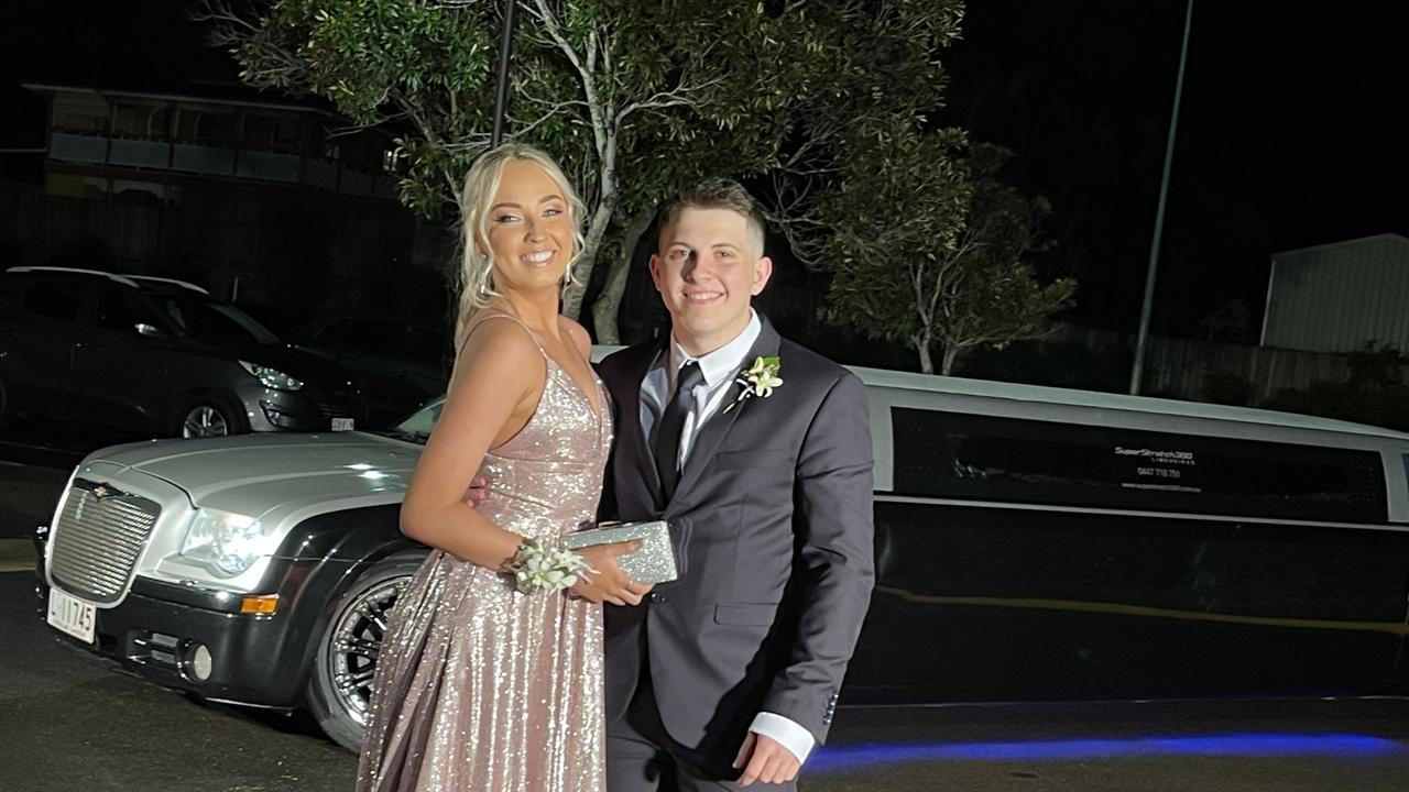 The students arrive at St Mary's College formal at the Brolga Theatre.