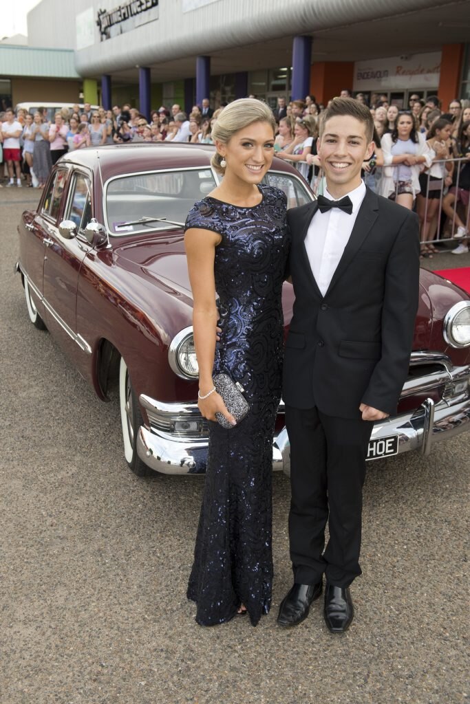 Chloe Watt and Todd Maslen look glamorous. Picture: Kevin Farmer