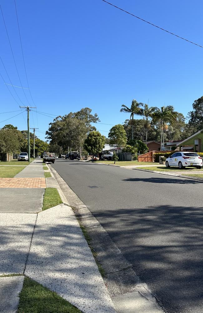 A usually quiet street, Santa Monica Av in Coolum Beach on the Sunshine Coast has been terrorised by groups of teens this school holidays. Picture: Letea Cavander