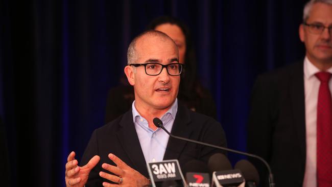 Acting Premier James Merlino says the state has the capacity to vaccinate more Victorians. Picture: Alison Wynd