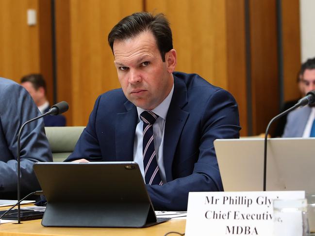 Minister for Resources and Northern Australia Senator  Matt Canavan representing the Agricultural Minister at a Senate Estimates hearing at Parliament House in Canberra. Picture Kym Smith