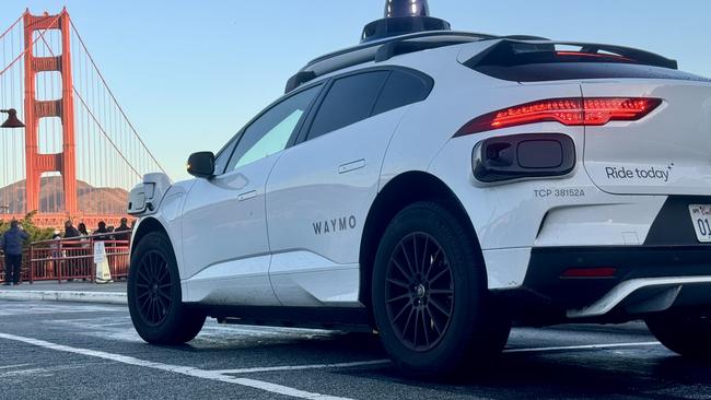 2024 Waymo Jaguar I-Pace autonomous taxi. Picture: David McCowen