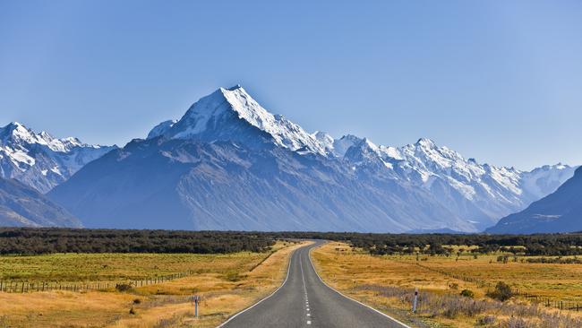 Mount Cook, the highest Mountain in New Zealand.