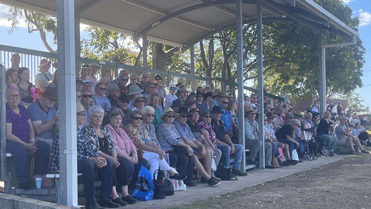 Crowds filled the grandstand for the horse events at the Show Ring.