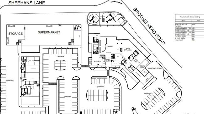 The proposed Gulmarrad shopping precinct layout.