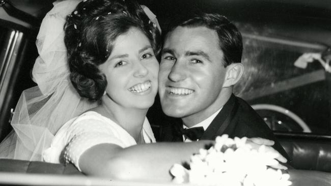 Alan and Denise Wilson on their wedding day. Picture: Supplied