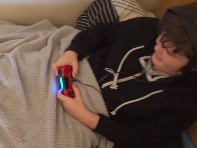 Logan said he would stay in his bedroom for 14 hours and play Fortnite if he had his way. Picture: Channel 9