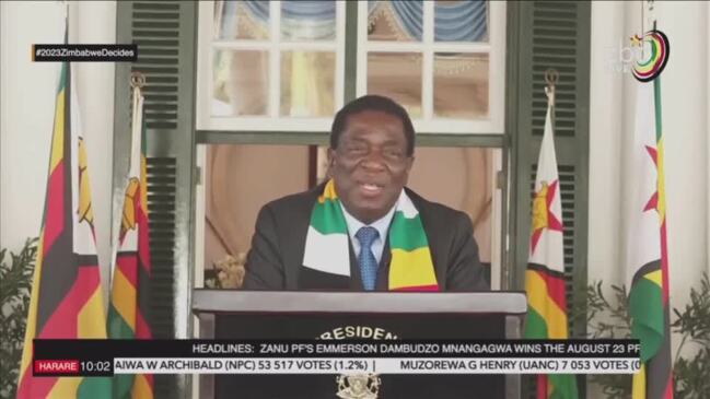 Zimbabwe election: Mnangagwa declared winner