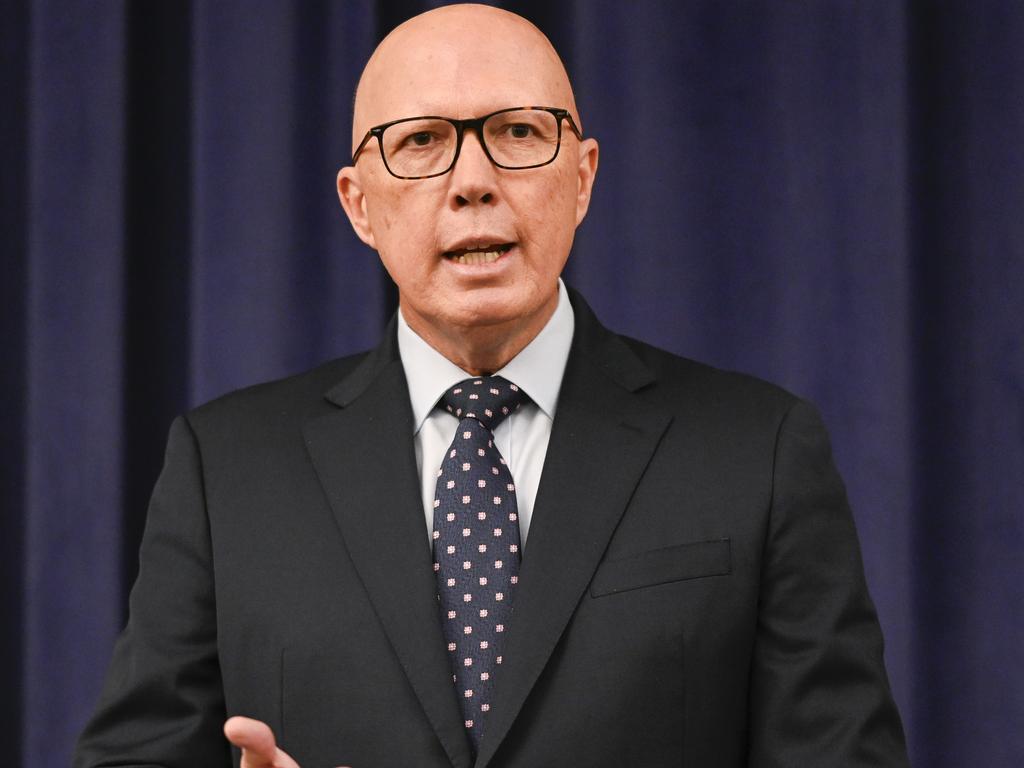 Peter Dutton is a ‘much more serious prospect’, a federal minister says. Picture: Martin Ollman