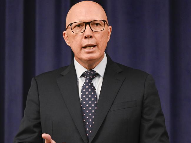 Peter Dutton is a ‘much more serious prospect’, a federal minister says. Picture: Martin Ollman