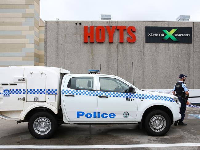 The carpark at Eastgardens Westfield shopping centre was also hit with anti-Semitic graffiti. Picture: NewsWire/ Gaye Gerard