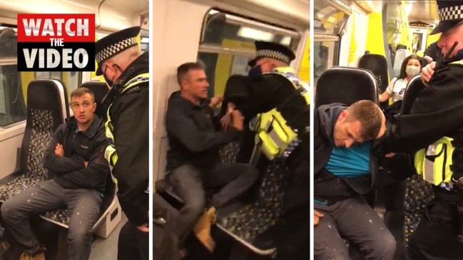 UK man fights with cop over wearing a face mask