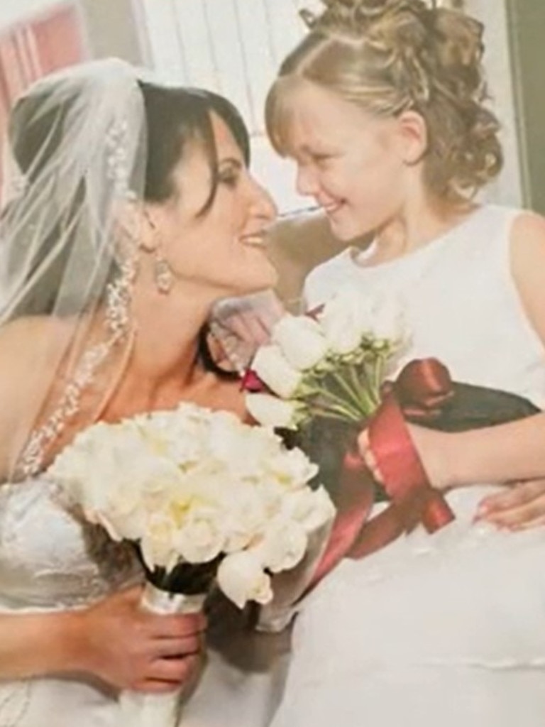 Gabby as a flower girl. Picture: Moloney Funeral Home.