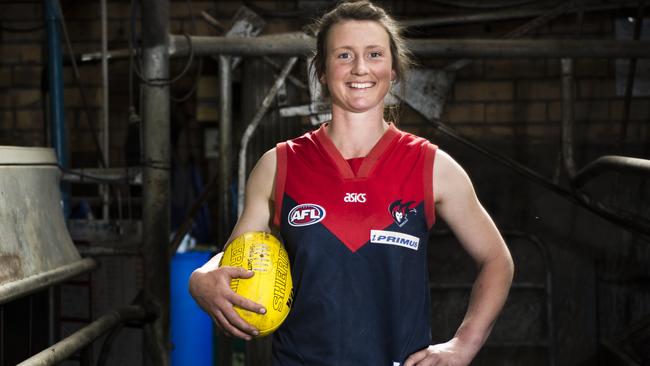 Shelley Scott was drafted to the Melbourne Football Club. Picture: Dannika Bonser. Picture: Dannika Bonser