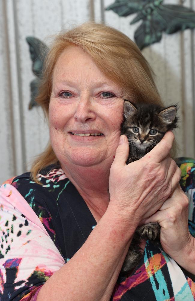 Foster carer Kate Marshall with Stormy. Picture: Alan Barber