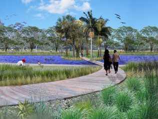 An artist's impression of Lismore's proposed "destination" park.