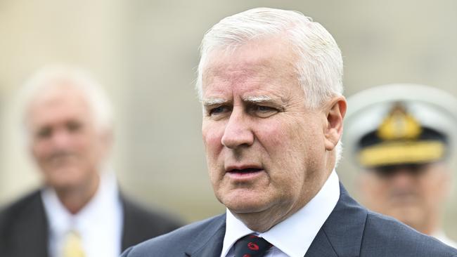 Former Nationals leader Michael McCormack has hinted he could take a run at the party leadership in the future. Picture: NewsWire / Martin Ollman