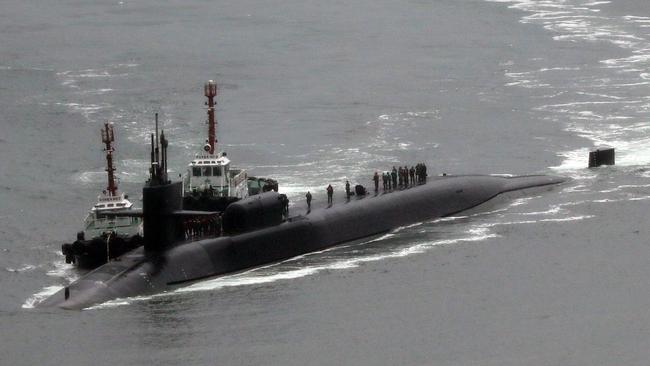 The nuclear-powered submarine USS Michigan: In the historical alliance, Australia will acquire nuclear powered subs.