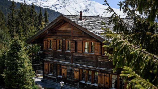 Chalet Helora, owned since 2014 by Britain's Prince Andrew, Duke of York and his ex-wife Sarah Ferguson. Picture: Fabrice COFFRINI / AFP.