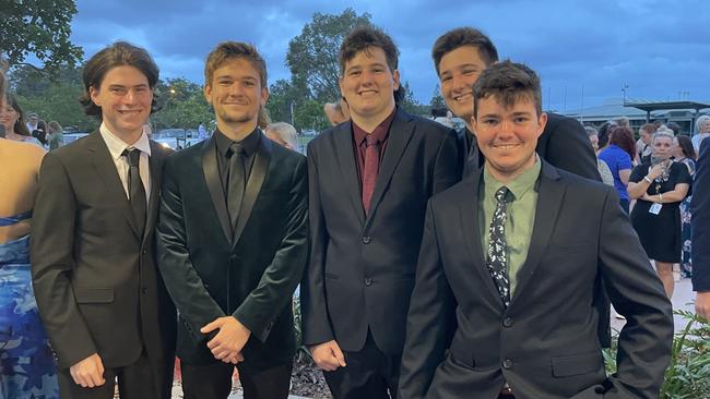 Ayden, Corey, Rhys and Bailey at the 2023 Mountain Creek State High formal.